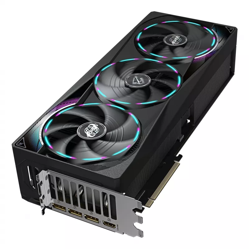 GIGABYTE AORUS GeForce RTX 5070 Ti MASTER 16G grafiskā karte - 16 GB GDDR7, 256 biti, PCI-E 5.0, 2670 MHz kodola frekvence, 3 x DP 2.1a, 1 x HDMI 2.1b, NVIDIA DLSS 4, GV-N507TAORUS M-16GD