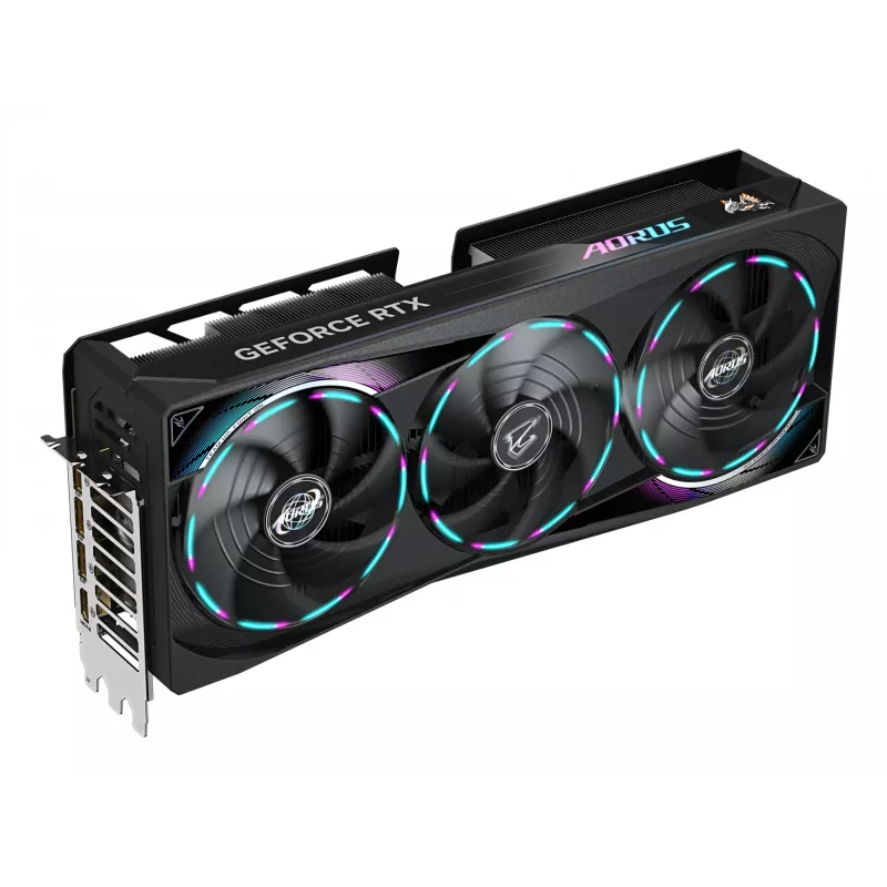 GIGABYTE AORUS GeForce RTX 5070 Ti MASTER 16G grafiskā karte - 16 GB GDDR7, 256 biti, PCI-E 5.0, 2670 MHz kodola frekvence, 3 x DP 2.1a, 1 x HDMI 2.1b, NVIDIA DLSS 4, GV-N507TAORUS M-16GD
