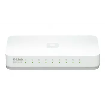 D-Link GO-SW-8E/E tīkla slēdzis Nepārvaldāms Fast Ethernet (10/100) Balts