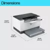 HP LaserJet M207dw printeris, lāzeris, 600 x 600 DPI, A4, 27 lpp/min, abpusējā druka, pelēks, balts