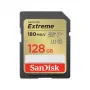WESTERN DIGITAL SanDisk Extreme SDHC atmiņas karte 128GB 180MB/s 90MB/s UHS-I Class 10 U3 V30