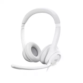 LOGITECH H390 USB-A austiņas ar mikrofonu - balta