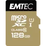 EMTEC Micro SD kartes SDXC Class 10 Gold 128GB