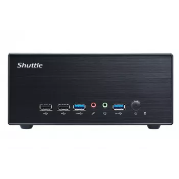Shuttle XPC slim Barebone XH610G2 - LGA1700, Intel H610, 1xDP, 2xHDMI, 2 PCIe sloti (1x16X un 1xX1), 2x Intel LAN (1G + 2.5G), 8x USB, 1x 2.5 collu, 3x M.2, 24/7 pastāvīga darbība