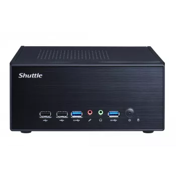 Shuttle XPC slim Barebone XH610G2 - LGA1700, Intel H610, 1xDP, 2xHDMI, 2 PCIe sloti (1x16X un 1xX1), 2x Intel LAN (1G + 2.5G), 8x USB, 1x 2.5 collu, 3x M.2, 24/7 pastāvīga darbība
