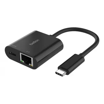 BELKIN USB-C uz Ethernet + Lādētāja Adapteris 100W PD