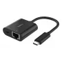 BELKIN USB-C uz Ethernet + Lādētāja Adapteris 100W PD