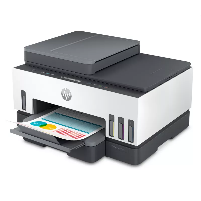 HP Smart Tank 7305 Bezvadu Daudzfunkciju Krāsu Printeris ar Divpusējo Drukāšanu, Kopētājs, Skeneris