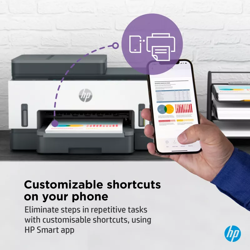 HP Smart Tank 7305 Bezvadu Daudzfunkciju Krāsu Printeris ar Divpusējo Drukāšanu, Kopētājs, Skeneris