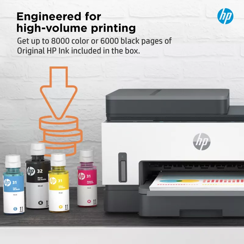 HP Smart Tank 7305 Bezvadu Daudzfunkciju Krāsu Printeris ar Divpusējo Drukāšanu, Kopētājs, Skeneris