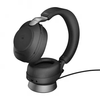 Jabra Evolve2 85 - Link380c MS Stereo Statīvs, Melns, Vadu un Bezvadu, Birojs/Zvanu centrs, 20 - 20000 Hz, 286 g, Austiņas