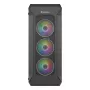 GENESIS Irid 505 ARGB Midi Tower Melns, Caurspīdīgs
