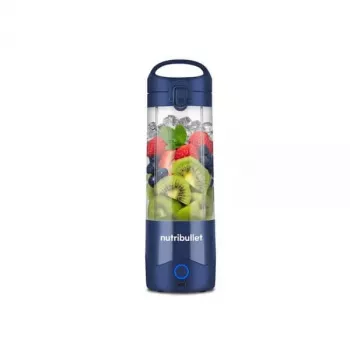 Sporta blenderis NUTRIBULLET Portable 0.475 L, ar akumulatoru, nerūsējošā tērauda asmeņi, Tritan bļoda, tumši zils