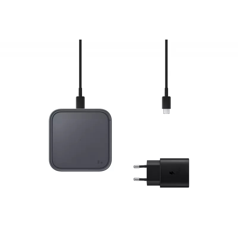 Samsung EP-P2400 pelēks viedtālruņa lādētājs 15 W USB ātrai uzlādei