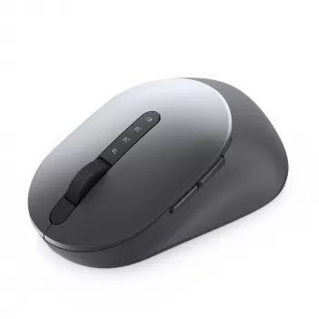 DELL Pro Plus Mouse - MS5320W, labroču, optiskā, RF bezvadu + Bluetooth, 1600 DPI, pelēka, titāna