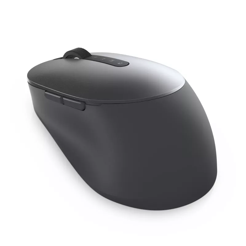 DELL Pro Plus Mouse - MS5320W, labroču, optiskā, RF bezvadu + Bluetooth, 1600 DPI, pelēka, titāna