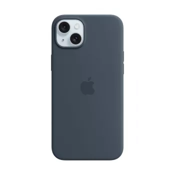 Apple Silicone Case ar MagSafe iPhone 15 Plus Storm Blue