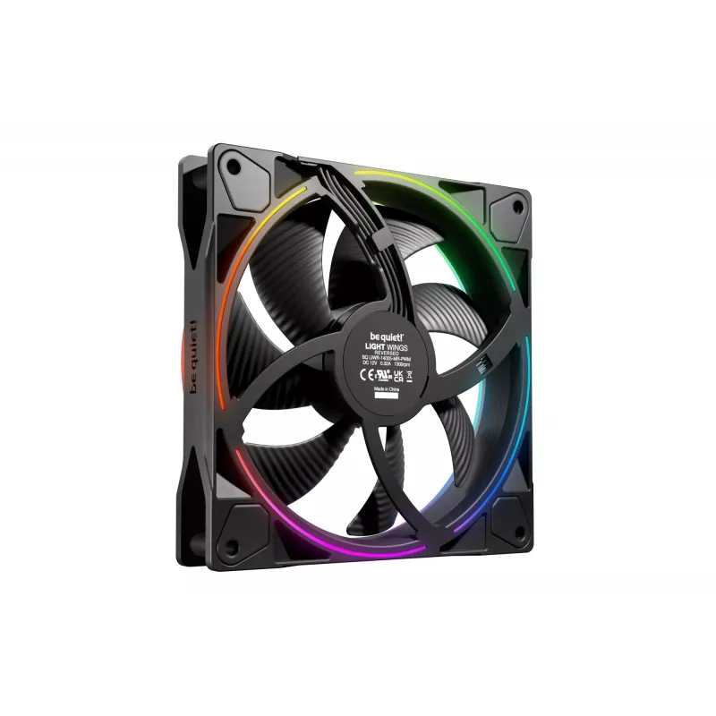 be quiet! Light Wings 140 mm PWM Reverse Black datora ventilators 14 cm 1 gab.