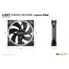 be quiet! Light Wings 140 mm PWM Reverse Black datora ventilators 14 cm 1 gab.