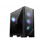 MSI MAG FORGE 321R AIRFLOW datora korpuss Midi Tower Melns, Caurspīdīgs
