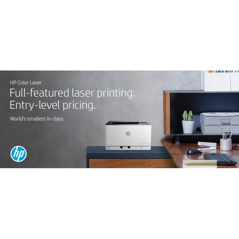 HP Color Laser 150nw, lāzerprinteris, krāsu, 600 x 600 DPI, A4, 18 ppm, dupleksā drukāšana