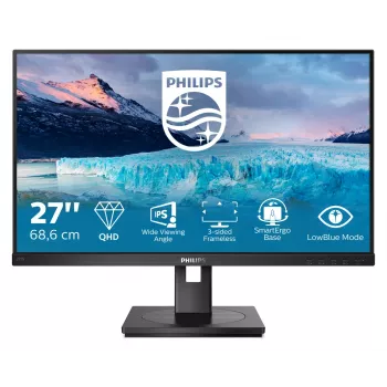 Philips S Line 275S1AE/00 datora monitors 68.6 cm (27 collas) 2560 x 1440 pikseļi 2K Ultra HD LCD Melns