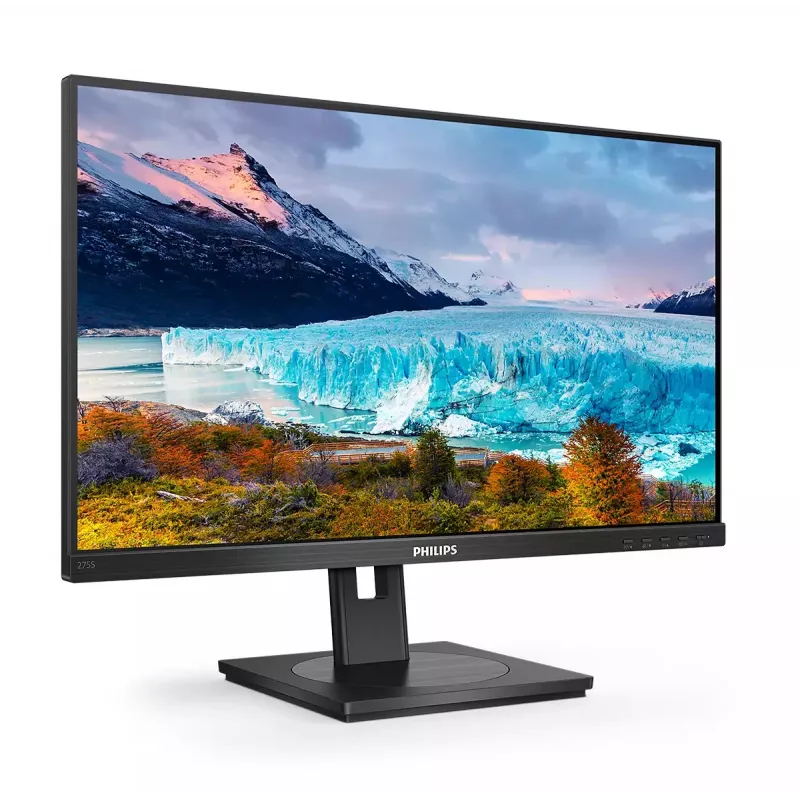 Philips S Line 275S1AE/00 datora monitors 68.6 cm (27 collas) 2560 x 1440 pikseļi 2K Ultra HD LCD Melns