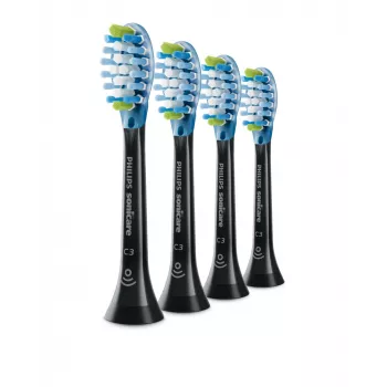 Philips C3 Premium Plaque Defence HX9044/33 4x melnas soniskās zobu birstes uzgaļi