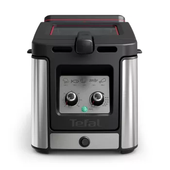 Tefal Clear Duo FR600D Fritieris 0.65 L 2000 W Melns, Nerūsējošais tērauds