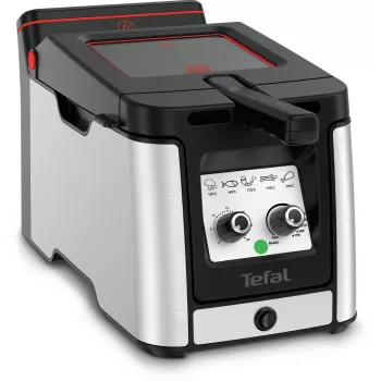 Tefal Clear Duo FR600D Fritieris 0.65 L 2000 W Melns, Nerūsējošais tērauds