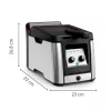 Tefal Clear Duo FR600D10 frī katls, 3,5 l, 2000 W, nerūsējošā tērauda / melns