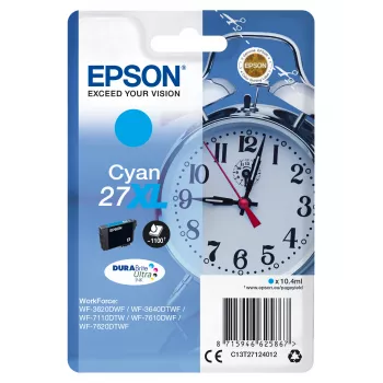 Epson 27XL Cyan DURABrite Ultra tintas kasetne (augstas ietilpības)