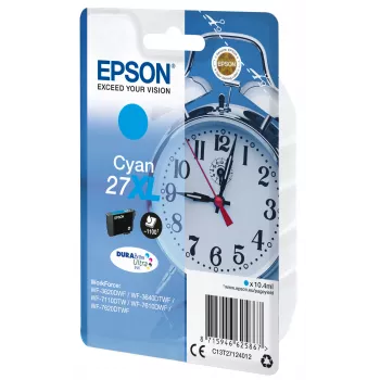 Epson 27XL Cyan DURABrite Ultra tintas kasetne (augstas ietilpības)