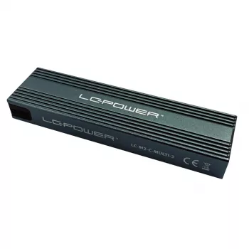 LC-POWER M.2 SSD ārējais korpuss LC-M2-C-MULTI-3 USB 3.2 (NVMe un SATA)