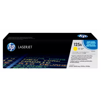 HP 125A dzeltens oriģinālais LaserJet tonera kasetne, 1400 lapas, dzeltena, 1 gab.