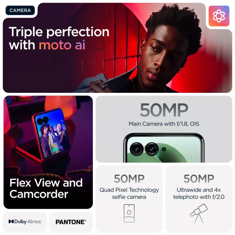 Motorola razr 60 ultra 17.7 cm (6.96 inch) Dual SIM Android 15 5G USB Type-C 16 GB 512 GB 4700 mAh Zaļš