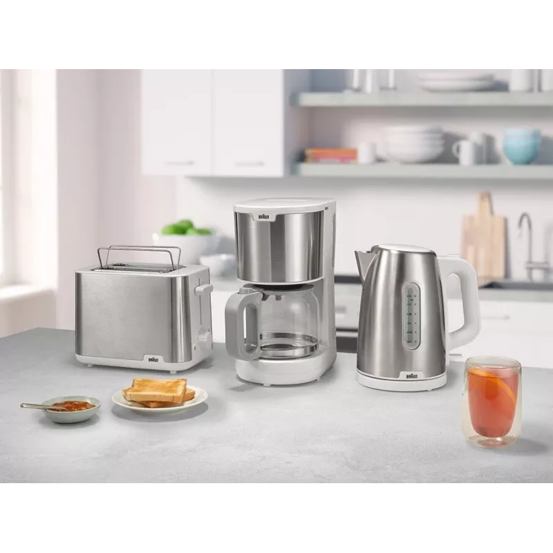 Braun KF 1500 pilnībā automātiska espresso automāts, balts