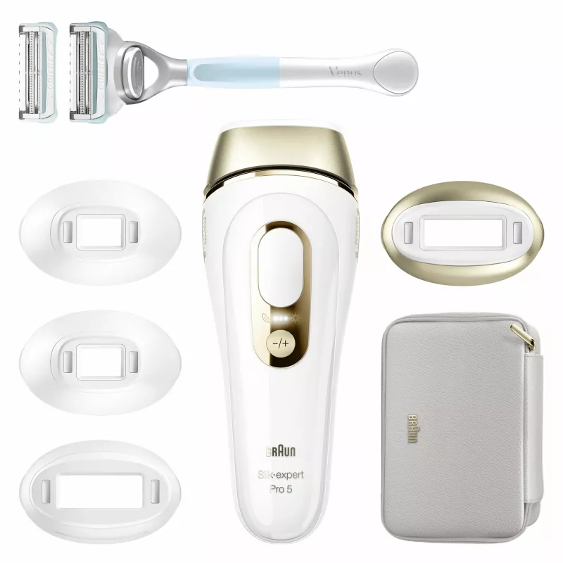 Braun Silk-expert Pro PL5356 IPL matu noņemšanas iekārta, Zelts, Balts