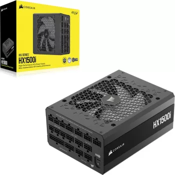 CORSAIR Barošanas bloks Hx1500i Pilnībā modulārs ar zemu trokšņu līmeni Platinum ATX 1500W