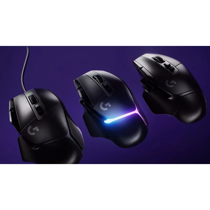 LOGITECH G502 X Gaming pele - USB - Melna - EWR2