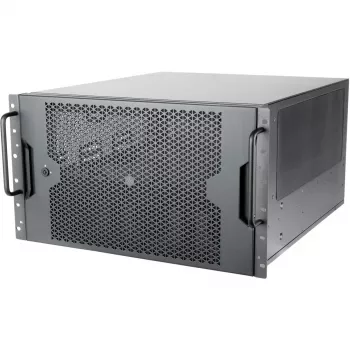 Korpusa SilverStone SST-RM61-312 plaukta korpuss melns