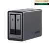 Ugreen NASync DXP2800 NAS Sistēma 2-Vietu Kompakta Intel® N100 8 GB DDR5 0 TB UGOS Pro Melna