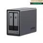 Ugreen NASync DXP2800 NAS Sistēma 2-Vietu Kompakta Intel® N100 8 GB DDR5 0 TB UGOS Pro Melna