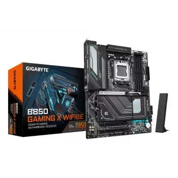 GIGABYTE B850 GAMING X WIFI6E mātesplate - AMD Ryzen 9000 sērijas CPU, 12+2+2 fāžu digitālais VRM, līdz 8200MHz DDR5 (OC), 1xPCIe 5.0 + 2xPCIe 4.0 M.2, 2.5GbE LAN, WiFi 6E, USB 3.2 Gen 2x2
