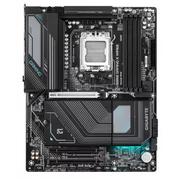 GIGABYTE B850 GAMING X WIFI6E mātesplate - AMD Ryzen 9000 sērijas CPU, 12+2+2 fāžu digitālais VRM, līdz 8200MHz DDR5 (OC), 1xPCIe 5.0 + 2xPCIe 4.0 M.2, 2.5GbE LAN, WiFi 6E, USB 3.2 Gen 2x2