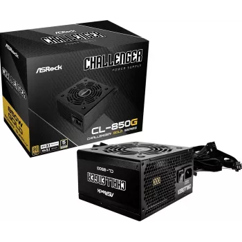 ASROCK Barošanas bloks Challenger Cl-850g 850W 80+ Gold Melns ATX