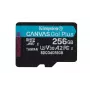Kingston Technology 256GB microSDXC Canvas Go Plus Gen4 200R A2 U3 vienā iepakojumā bez adaptera