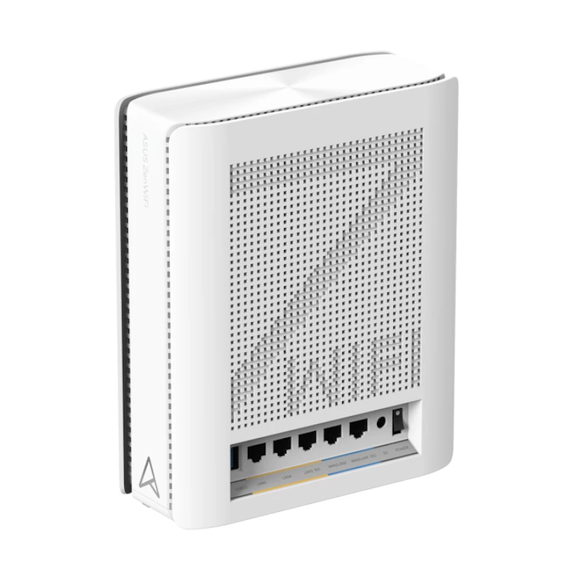 ASUS ZenWiFi BQ16 Quad-band (2.4 GHz / 5 GHz-1 / 5 GHz-2 / 6 GHz) Wi-Fi 7 (802.11be) Balts 5 Iekšējās antenas