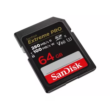 WESTERN DIGITAL SanDisk PRO 64GB V60 UHS-II SD karte 280/100MB/s V60 C10 UHS-II