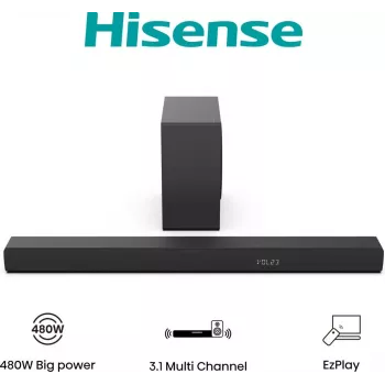 Hisense HS3100 Melns 3.1 kanāli 480 W skaņas josla